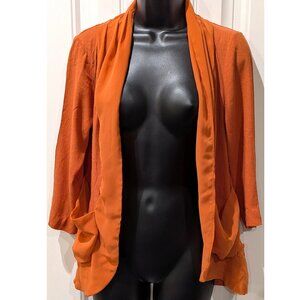 Kimchi Blue Orange Cardigan (Women's Size S)